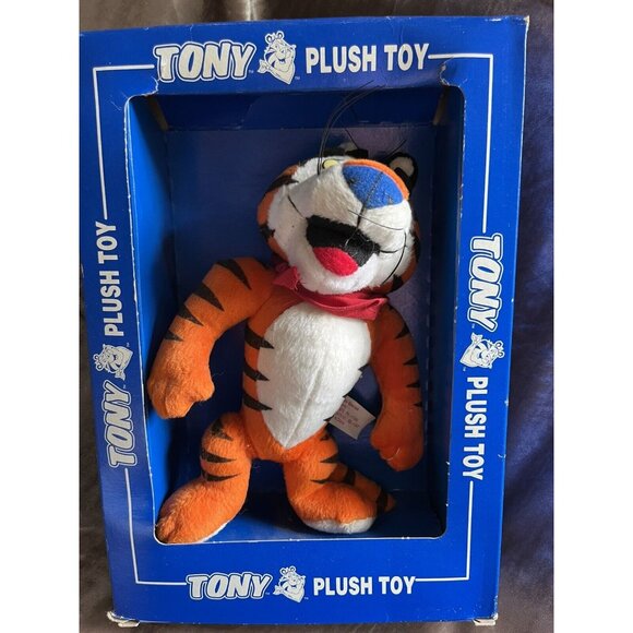 Tony the Tiger 1997 Kellogg Frosted Flakes 8" Plush Toy in Original Box Vintage - Picture 2 of 11